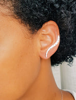 The hammered climber earring