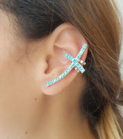 Cross Climber Earring